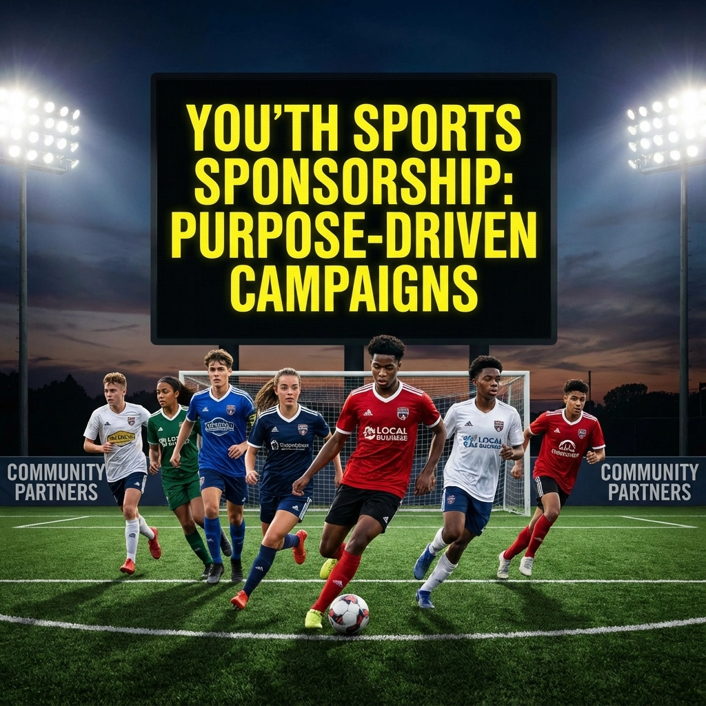 Sports Media stadium advertising and digital signage marketing at a live sports venue